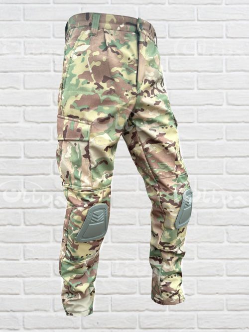 Тактичні штани Софтшелл з наколінниками мультикам